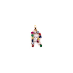 Colorful Initial Pendant - 69633