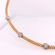 Braided Diamond Choker - 22966