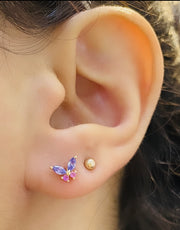 Butterfly Earrings & Ring Set - 64923/22