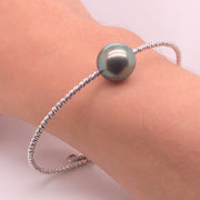 Briolette Moon Grey Pearl Bracelet - 50777