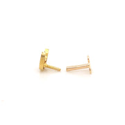 Moon CZ Threaded Stud CSP-739