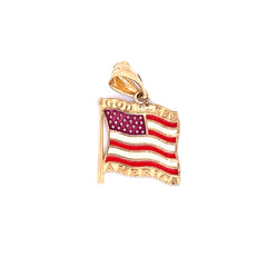 Pendant USA Flag Enameled 42075