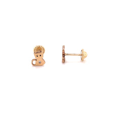 Cat Stud Earrings - 69621