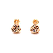 Fancy Knot Earrings - 61835