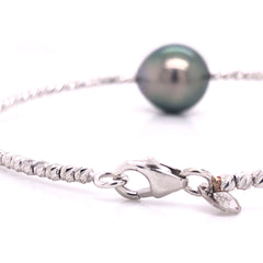 Briolette Moon Grey Pearl Bracelet - 50777