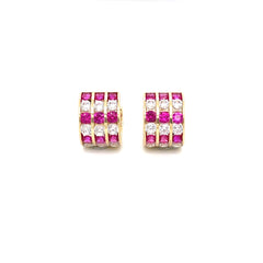 Jewel huggies earrings-60965