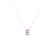 Initial Diamond Necklace "E" - 58636