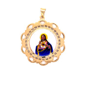 La Milagrosa & Jesus Reversible Antique Pendant - 70193