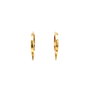 Solid Tripple Spike Earrings - 63364