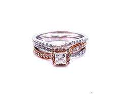 Duo Wedding Ring Set 49039