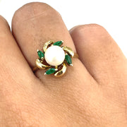 Pearl Emerald Ring - 16981