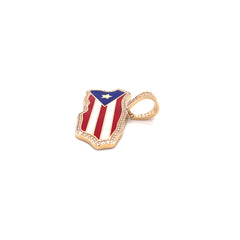 Puerto Rico Enameled Flag Pendant - 68134/25