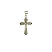 White Crucifix Pendant - 36071