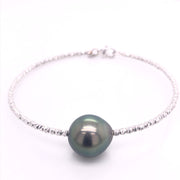 Briolette Moon Grey Pearl Bracelet - 50777