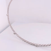 Braided Diamond Choker - 55382