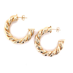 Bolle Braid Hoop Earrings - 70561