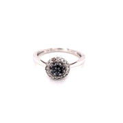 Black Diamonds Engagement Ring -37651