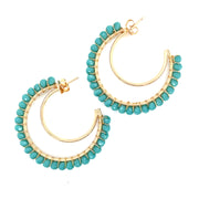 Moon Hoops Earrings - 62566