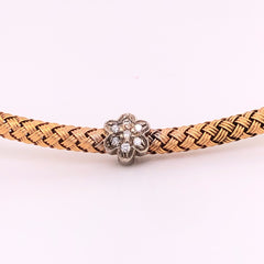 Braided Diamond Choker - 22966