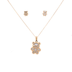 Bear Necklace Set with Earrings 51550