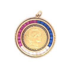 Republique Française Coin Pendant - 41084