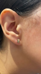 Cat Stud Earrings - 69621