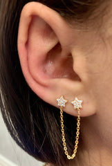 Little Star Chain Earrings