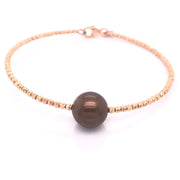 Briolette Chocolate Pearl Bracelet - 50777