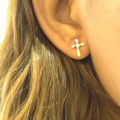 Fancy Cross Earrings- ER4012