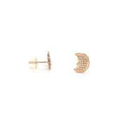 Star & Moon Stud Earrings - 69627