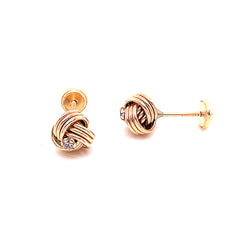 Fancy Knot Earrings - 61835