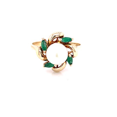 Pearl Emerald Ring - 16981