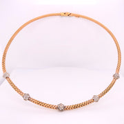 Braided Diamond Choker - 22966