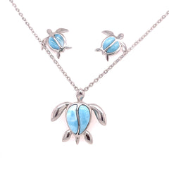 Marea Sea Turtle Larimar Set - 63912/51781