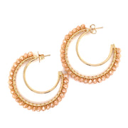 Moon Hoops Earrings - 62566