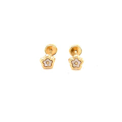 Baby Flower Pearl Earrings - 61838