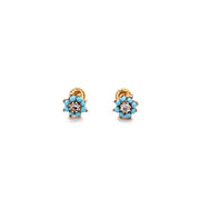 Flower Stud Earrings - 69632