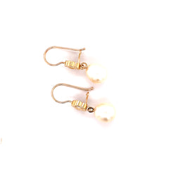 Pearl Flower Dangle Earrings - 69623