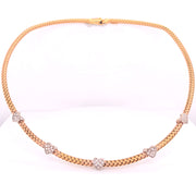 Braided Diamond Choker - 22966