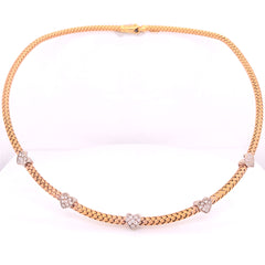 Braided Diamond Choker - 22966