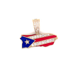 Puerto Rico Enameled Pendant - 68136