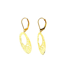 Flower Carved Earrings - 61010