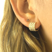 Jewel huggies earrings-60965