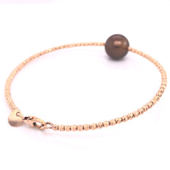 Briolette Chocolate Pearl Bracelet - 50777