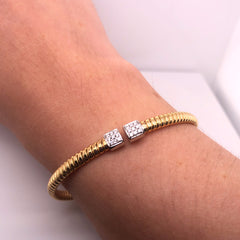 Open Top Diamond Bangle - 42627