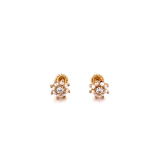 Flower Stud Earrings - 69632