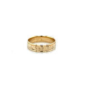 Hammered Men Wedding Ring