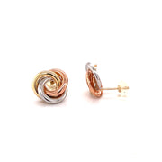 Knot Three Color Earrings - 69624