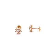 Flower Stud Earrings - 69632