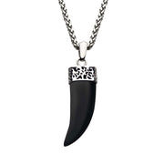 Men Inox Horn Pendant Chain - SSP20665KNK